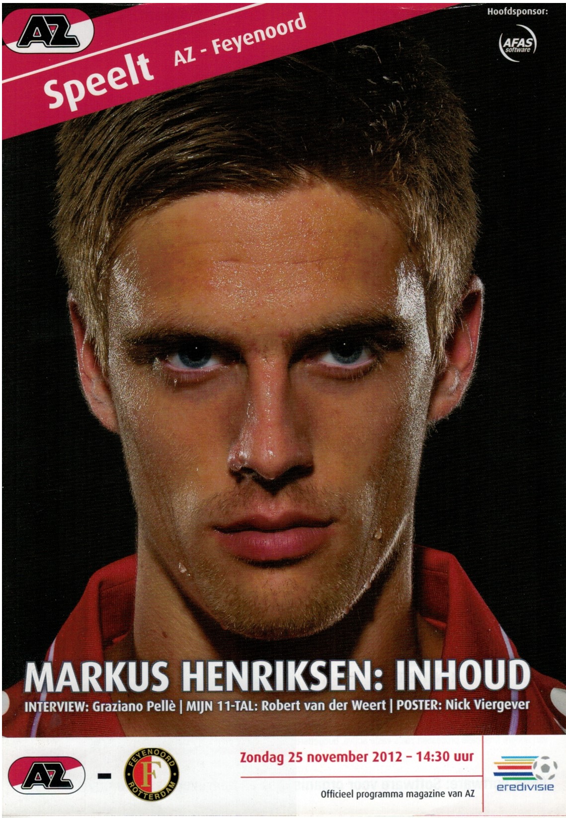 AZ Programma 25-nov-2012 Feyenoord thuis